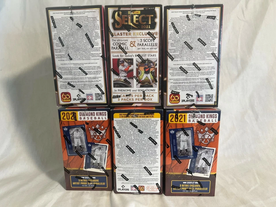 Lot of 6 2021 Panini MLB Baseball Blaster Boxes 3 Select 3 Diamond Kings NEW - Image 3 of 4