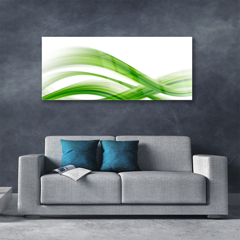 Tulup Impression sur Verre de 125x50 cm - Image - Tableau - Photo décorative panoramique - Art Abstrait