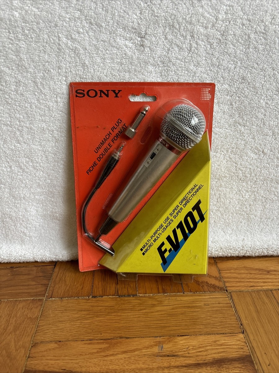 Sony F-V10T Dynamic SILVER Microphone multi Purpose NEW SEALED | eBay