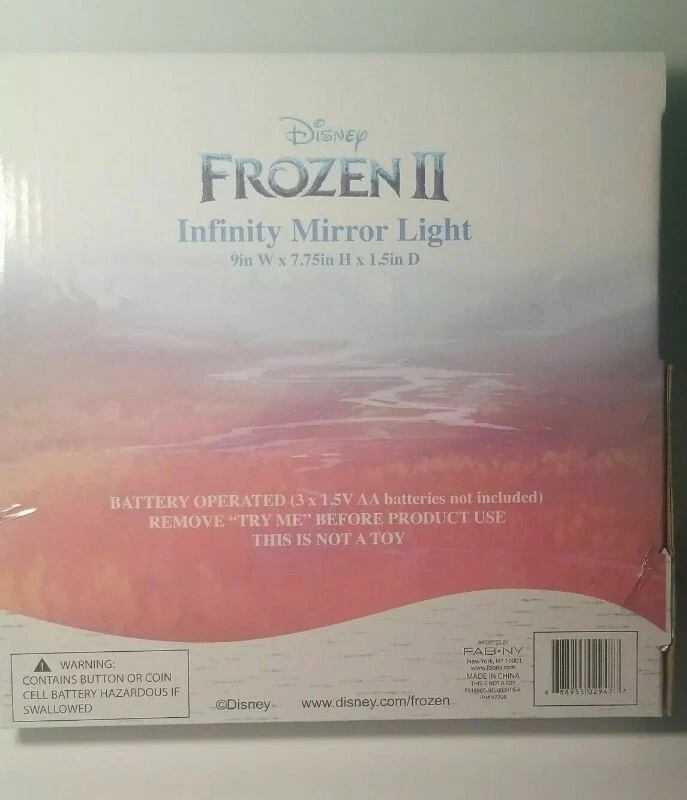 Espejo Disney Frozen 2 Elsa Infinity Iluminado Edades 6+ Ilusión Óptica Nuevo con Etiquetas Foto 4 de 4