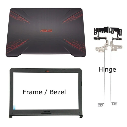 Fits For Asus FX504G FX504GD FX504GE Back LCD Lid Rear Cover Hinges Bezel