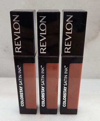 3 Revlon Color Stay Satin Ink Liquid Lipstick #038 Citrine Queen