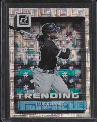 LUIS ROBERT 2022 DONRUSS TRENDING VECTOR WHITE SOX