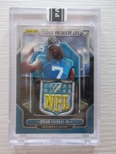 2024 Panini Instant Rookie Premiere Lids Brian Thomas Jr NFL Shield Patch SP 1/1
