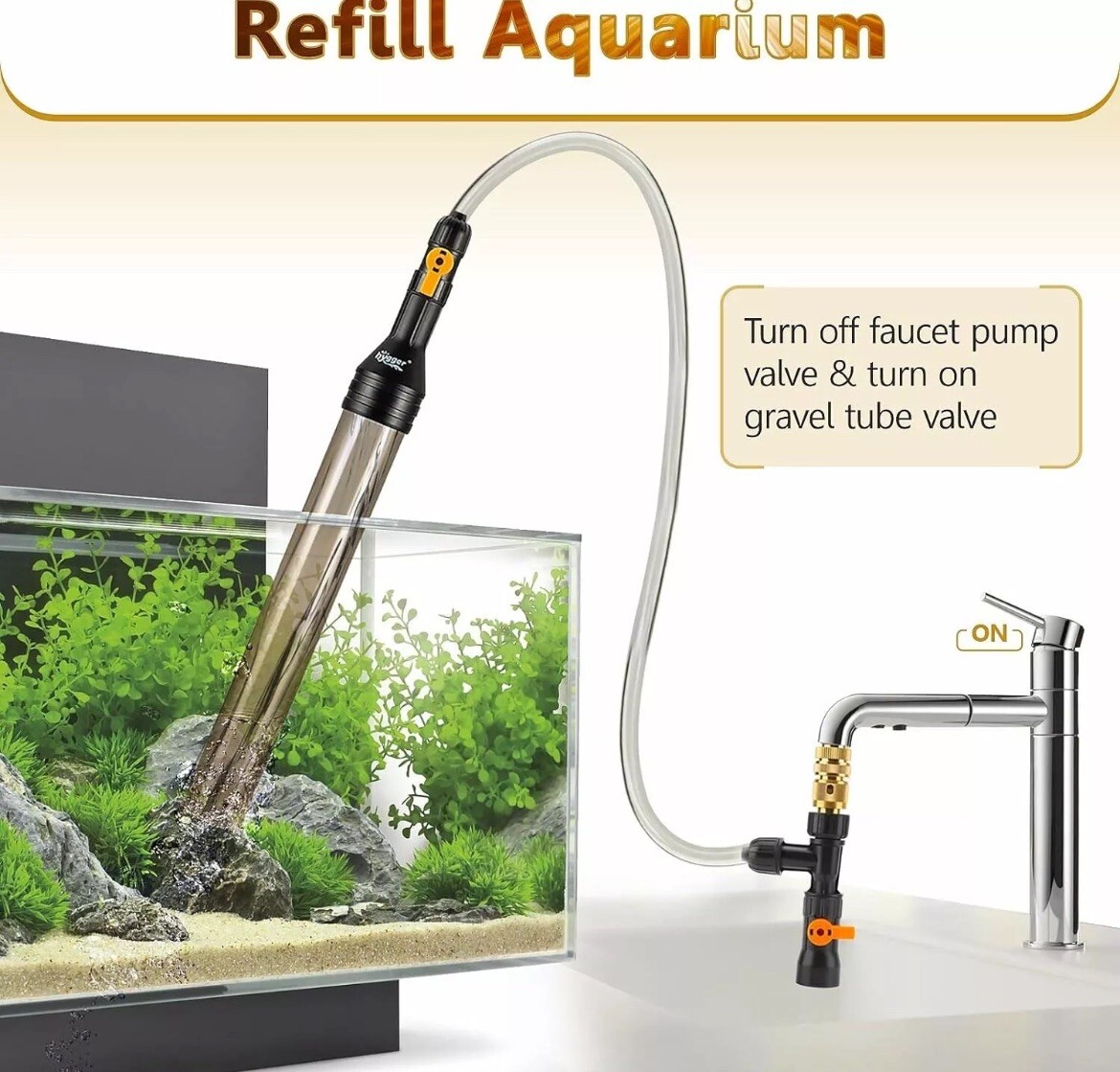 Hygger Kit Pulitore per Acquario 33FT foto 6