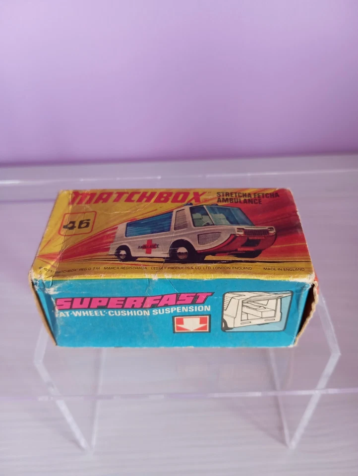 🔥🔥🔥Matchbox lesney Superfast Stretcha Fetcha Ambulance n.46- 1971 🔥🔥🔥 - Immagine 2 di 4