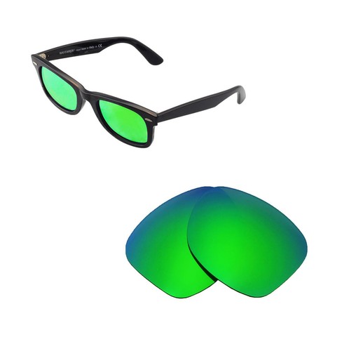 Walleva Polarizzati Smeraldo Lenti di Ricambio Per Ray-Ban Wayfarer RB2140  50mm | eBay
