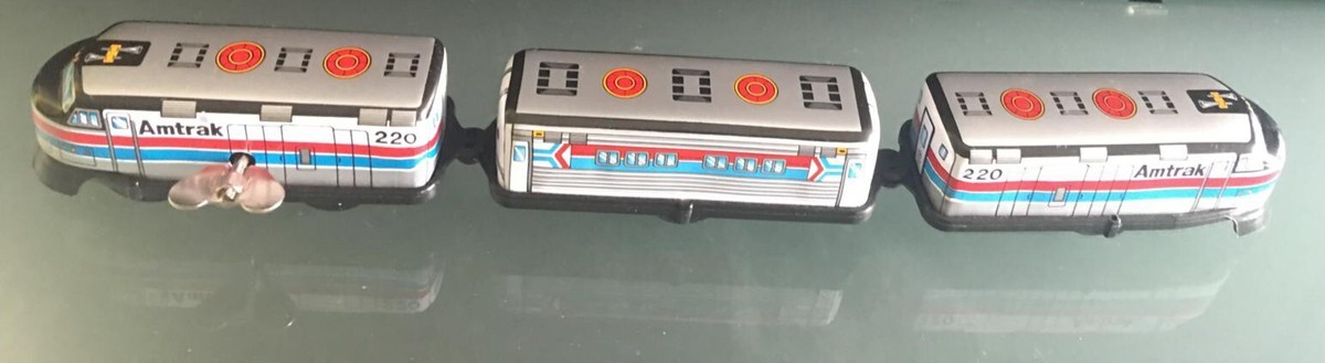 AMTRAK WIND UP EXPRESS TRAIN Y JAPAN TIN & PLASTIC WORKS IN AMTRAK WIND UP EXPRESS TRAIN Y JAPAN TIN & PLASTIC WORKS IN