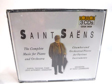 C. Saint-Saens - Complete Music for Piano  Orchestra 3 CD's Set SEALED / NEW