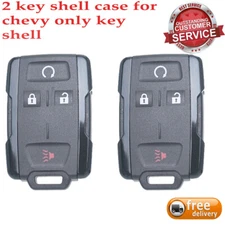 2 For 2014 2015 2016 2017 2018 Chevy Silverado Remote Key Fob Case Shell Cover 