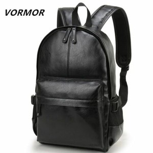faux leather school backpack
