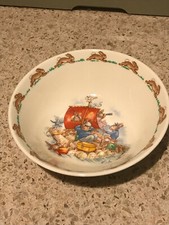 Royal Doulton Bunnykins 6" Bone China Cereal Fruit Bowl "On A Raft"