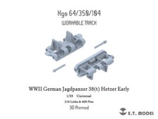 ET Models WWII German Jagdpanzer 38 t Hetzer Early Workable Track 3D Printed 
