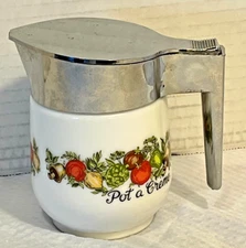 Vtg Corning Ware Gemco Spice of Life CREAMER Pitcher POT A CREME USA