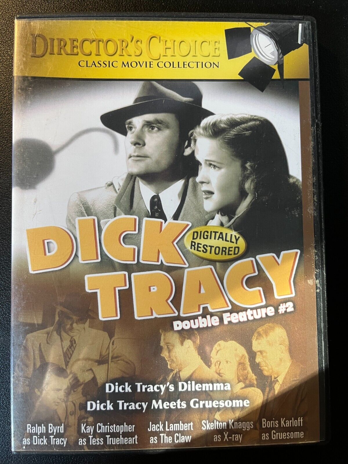 Dick Tracey Double Feature #2 Dilemma andamp; Dick Tracy Meets Gruesome ~DVD ✂️💲⬇ eBay photo picture