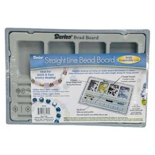 Darice Straight Line Bead Tray Board With Removable Lid