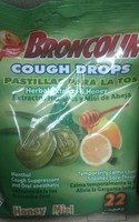 Broncolin Honey Cough Drops (pastillas Para La Tos) - 44 Total Drops - Free Ship Broncolin Honey Cough Drops (pastillas Para La Tos) - 44 Total Drops - Free Ship