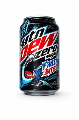 Mountain Dew Zero Sugar Frost Bite Black Tab Full/Unopened 12oz Can (2021)