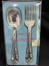 Oneida Baby Silver Plate Fork And Spoon Community Shower Baby Gift