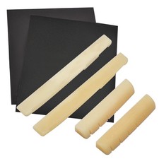 SAPHUE 6Pcs Unbleached Bone Guitar Nuts Blank For Electric Bass Acoustic Clas...