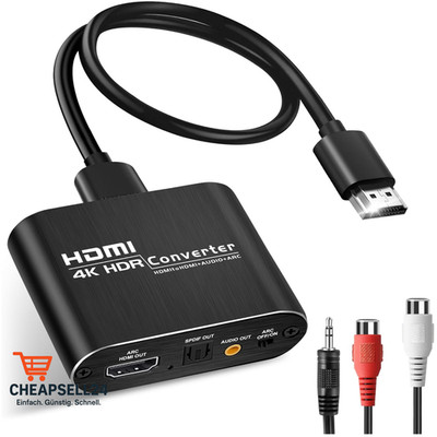 HDMI Audio Extractor 4K 60Hz Optischer SPDIF 3,5mm AUX