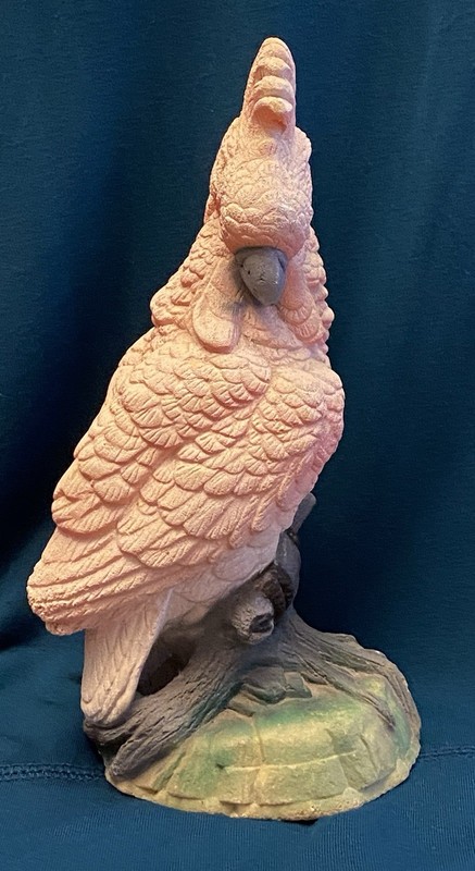 Vtg Sandcrafter Sand Handmade Parrot Cockatoo Figurine Figure Sculpture Florida