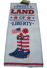 4th of July Sweet Land of Liberty USA Patriotic Decorative Kitchen Towel-Brand N
