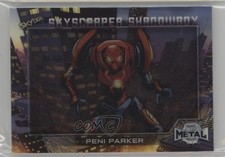 2022 Marvel Metal Universe Spider-Man Skyscraper Shadow Box Peni Parker 9cf