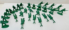 Vintage Lot 30 Green Plastic Army Men 70s Toy Soldiers 5 Poses Hong Kong