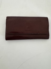 Etienne Aigner Wallet Cordovan Brown Credit Card Storage Coin Purse  description