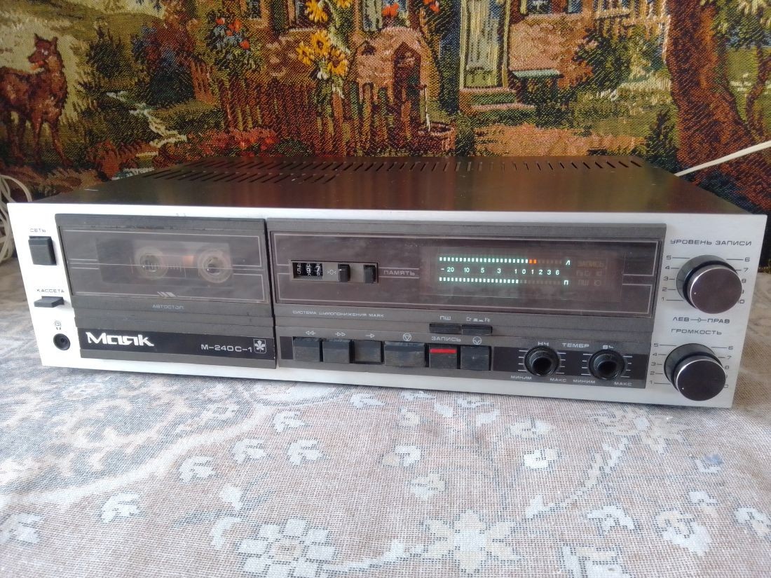 Vintage Soviet cassette tape deck MAJAK m-240 USSR | eBay