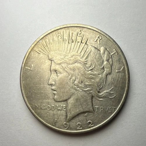 1922 Peace Dollar $1 Silver Coin 0.9 Fineness Business Strike