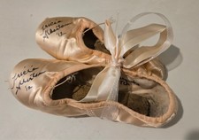 Performance worn ballet slippers signed by Pr...