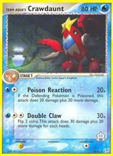 Pokemon Team Aqua's Crawdaunt (14/100) Team Magma vs Team Aqua MP on eBay