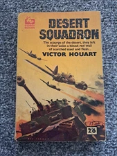 RARE Vintage 1960, Desert Squadron, Victor Houart, Transworld Pub, Corgi Books