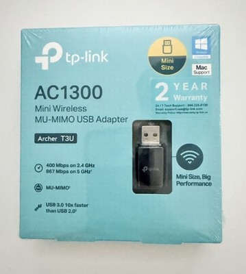 TP-LINK ARCHER T3U Archer AC1300 Mini Wi-Fi Mu Mimo USB Adapter
