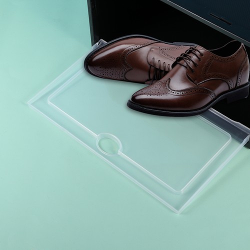 Caja de zapatos espesantes de 6 piezas estuche de zapatos transparente zapatos de plástico apilables - Imagen 11 de 11