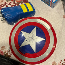 Marvel Captain America Plastic Shield Accessory Toy Red Blue Silver White