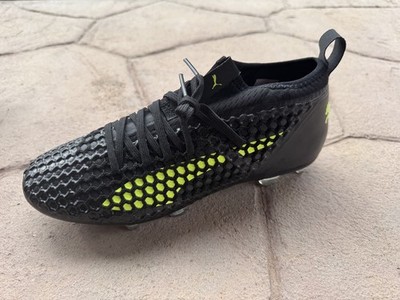 Puma Future 18.2 NetFit hyFG - FG/AG - US 8.5 Mens/10 Womens - Black/Green