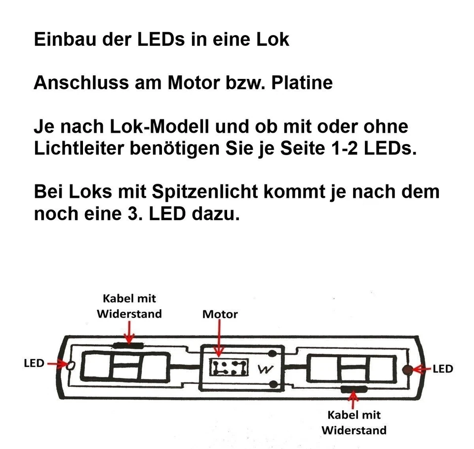 Duo LED 5mm bicolor LEDs 2-pin Lichtwechsel Beleuchtung Loks Triebwagen H0 G 1 0 - Bild 4 von 4