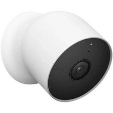 Google Nest Cam Indoor/Outdoor Surveillance Camera -Snow, Pack of 1 NEW OPEN BOX