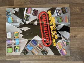 Vintage 1985 Nintendo NES Action Set Bundle+Retro Scaler2x+7 Games+Poster