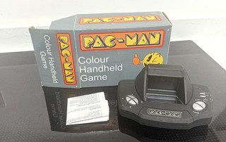 Pac Man Colour Handheld Game Boxed with Manual Tested Working Vintage Rare!