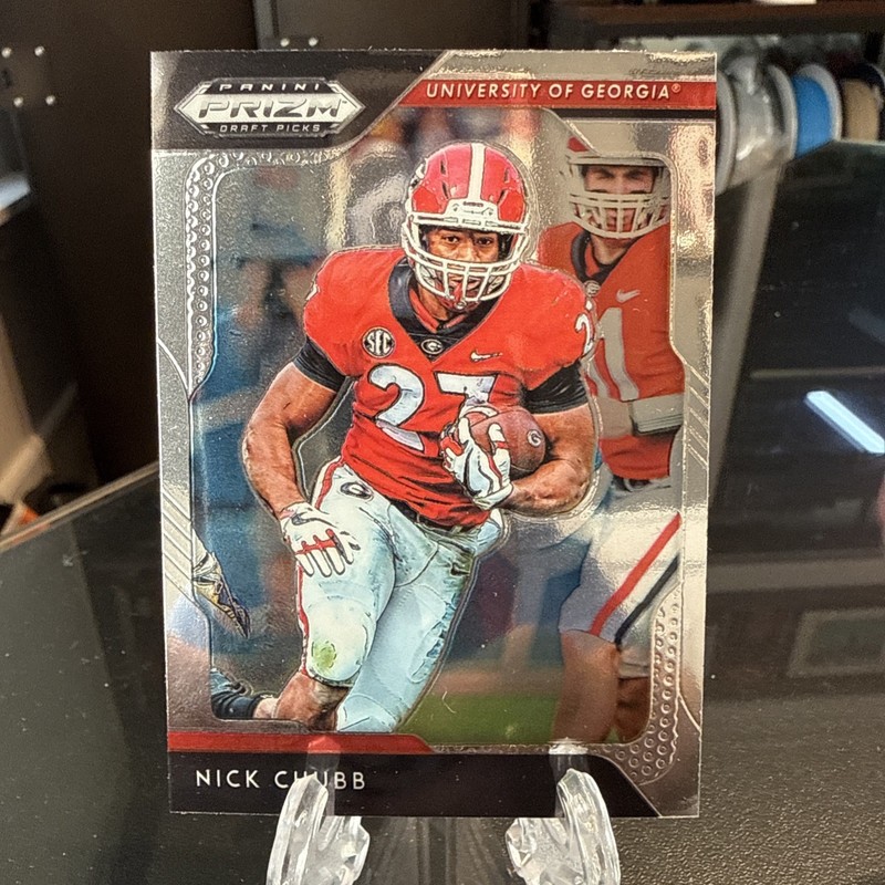 Nick Chubb 9 Card Lot (season ticket, Optic, Prizm)