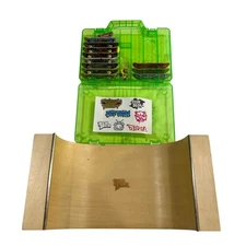 Tech Deck 2011 Spin Master Halfpipe and Boards with Carrying Case 