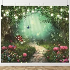 Spring Enchanted Forest Backdrop 10x8ft