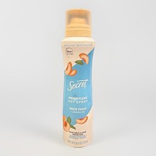 Secret Weightless Dry Spray Antiperspirant Deodorant White Peach 4.1 oz