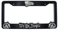 We The People 3D Raised License Plate Frame