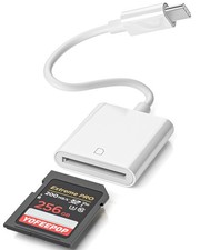 USB-C SD Memory Card Reader, Type-C Camera Adapter Trail Viewer for iPhone