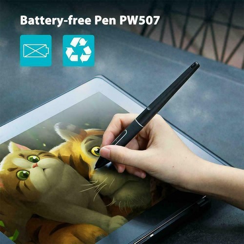 PW507 Battery-free Pen Stylus 8192 For HUION KAMVAS GTR7 13/Pro 16 12/P K9P0 - Picture 2 of 11